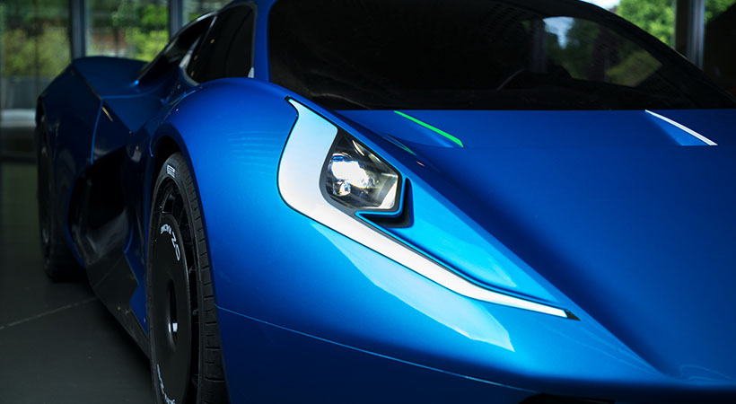 El Estrema Fulminea es un nuevo hiperauto eléctrico que promete 2,040 hp y una nueva tecnología de batería híbrida. Foto: Automobili Fulminea