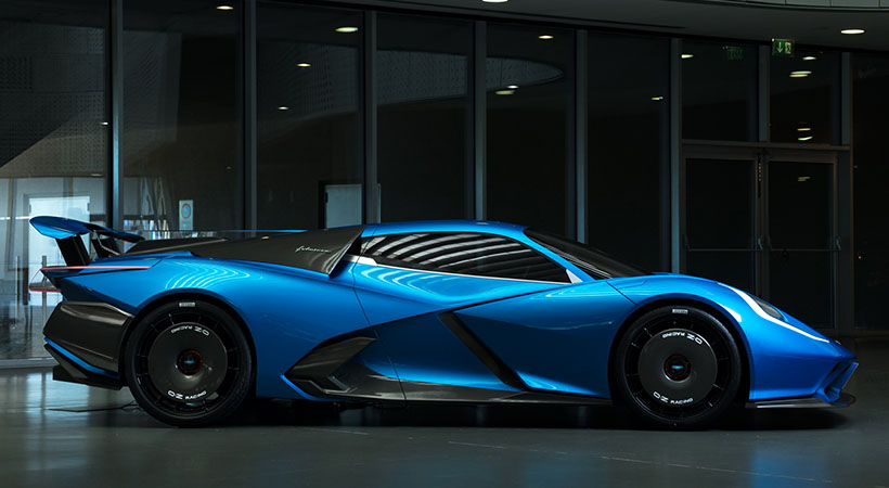 Automobili Estrema planea construir el Fulminea en 61 ejemplos, con los primeros ejemplos de producción en llegar al mercado en el tercer trimestre de 2023. Foto: Automobili Estrema