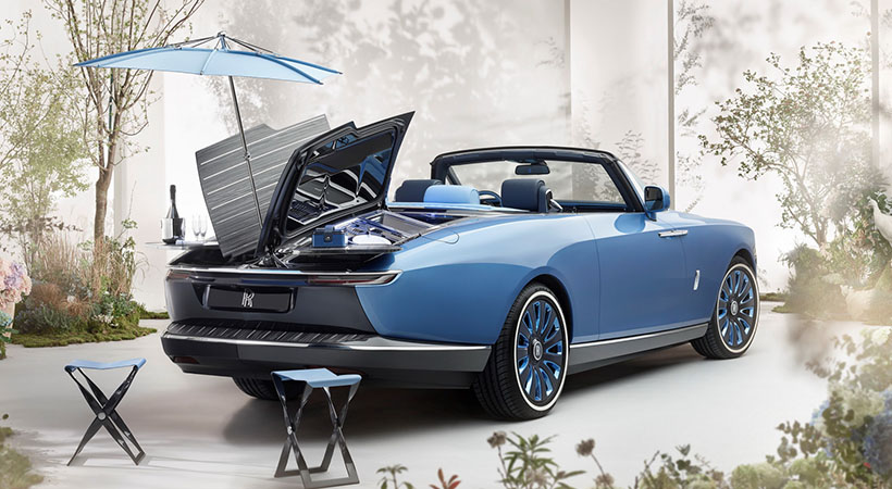 Más que un barco, el auto puede ser descrito como la mesa de picnic más veloz y cara del mundo. Foto: Rolls-Royce