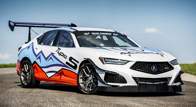 Uno de los autos que participarán en Pikes Peak. Foto: Acura