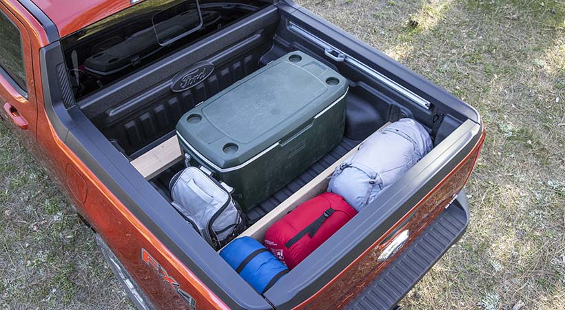La tecnología Flexibed permite sacarle el máximo provecho a la caja de carga. Foto: Ford