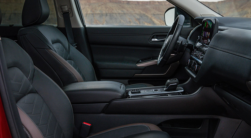 El Nissan Pathfinder 2022 ofrece, estándar, conectividad inalámbrica con Apple CarPlay y Android Auto. Foto: Nissan 