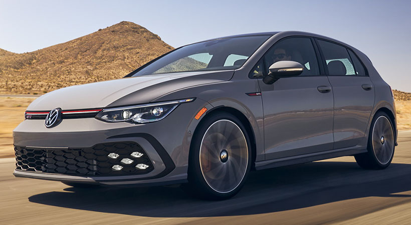 El nuevo Volkswagen Golf GTI 2022 llega este fin de año a Estados Unidos, por primera vez con la misma potencia que la versión europea. Foto: Volkswagen