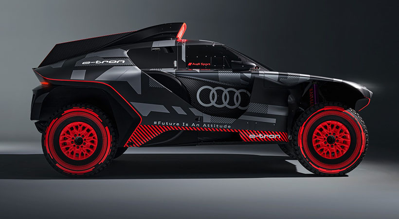 El Audi RS Q e-tron es completamente eléctrico aunque cuenta con un motor de combustión interna que será utilizado exclusivamente para recargar las baterías. Foto: Audi