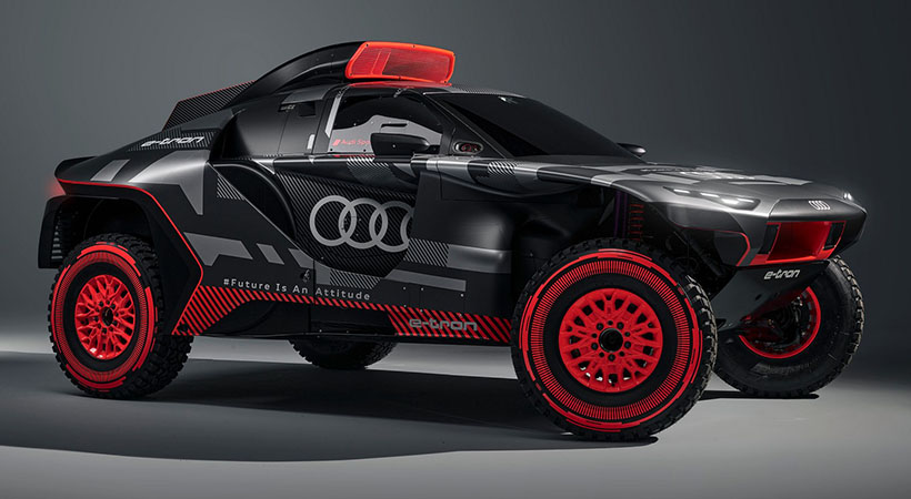 Los motores producen una potencia combinada de 671 hp, pero los organizadores todavía están debatiendo cuánto de esto se permitirá durante el Rally Dakar. Foto: Audi
