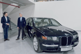 BMW Serie 7 Prototipo, el precursor de la enorme parrilla es de los 90