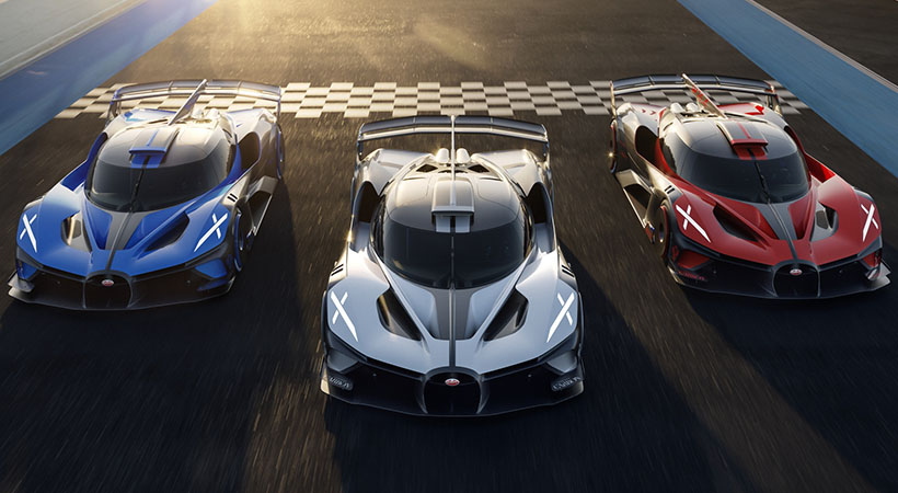 El Bugatti Bolide llegará a las manos de 40 clientes que lo quieran usar en pista con 1,524 hp y 1,180 lb/ft provenientes del W16 quad turbo. Foto: Bugatti