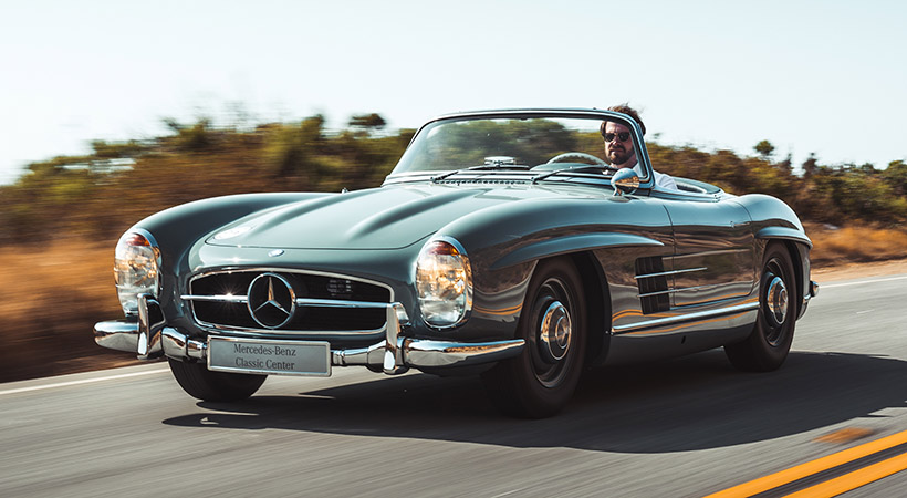 Dentro de Estados Unidos, los SL cobraron gran relevancia en la década de los 50. Foto: Mercedes-Benz