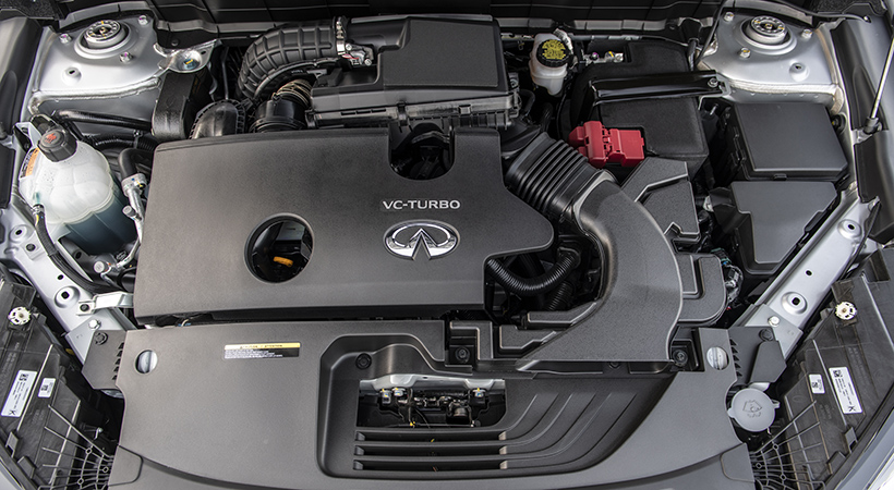Todos los modelos de QX50 cuentan un  motor turbocargado de 2.0 litros y cuatro cilindros, que entrega 268 hp y 280 lb-pie de torque. Foto: Infiniti