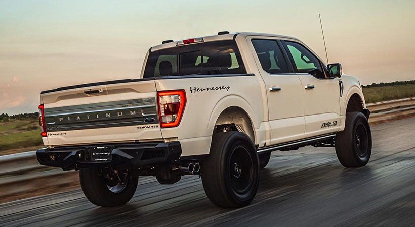 Visualmente, la pick-up es claramente más agresiva y las insignias de Hennessey denotan que es un modelo de desempeño al cual hay que respetar. Foto: Hennessey