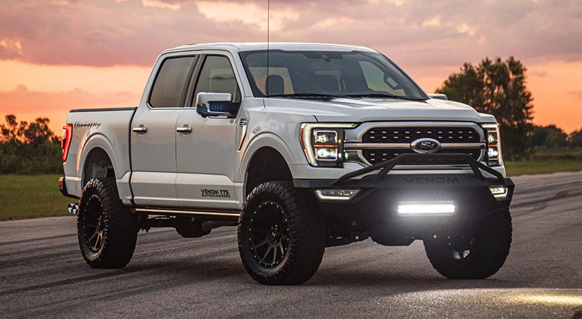 La Hennessey Venom 775 F-150 llega para competir con la Ram TRX y colocarse en el escalón más alto de las pick-ups todoterreno. Foto: Hennessy