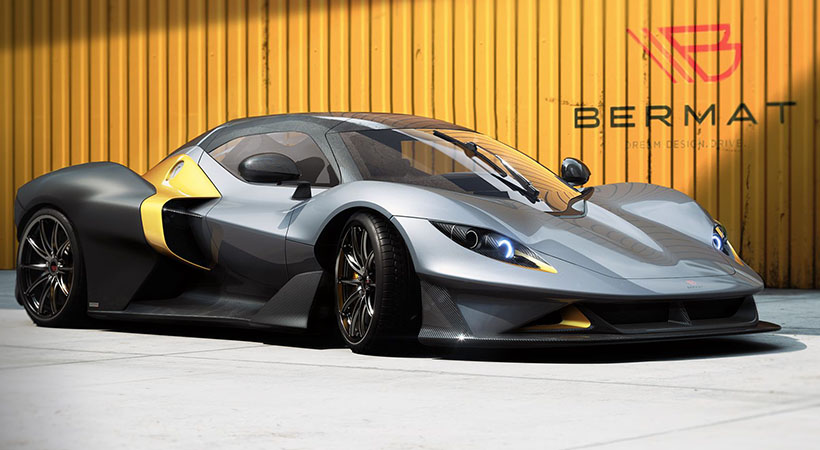 El Bermat GT es un deportivo italiano que no se enfoca en números de potencia, sino en diversión y personalización de un Gran Turismo. Foto: Bermat