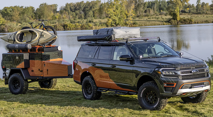 La SUV concepto no es sólo una muestra de que la capacidad todo-terreno puede ser aumentada, sino que también se puede equipar para aventuras de varios días. Foto: Ford