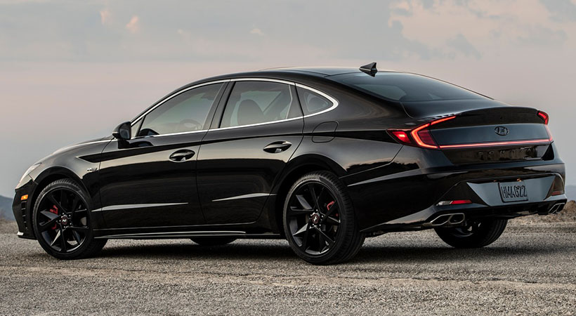 El Sonata N-Line Night Edition tiene el motor cuatro cilindros turb0, 2.5 litros de 290 hp y 311 lb-pie de torque. Foto: Hyundai