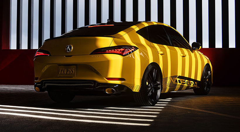 En la unidad mostrada el color de la carrocería va a contraste con el techo negro. Foto: Acura