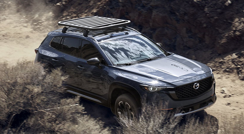 La Mazda CX-50 2022 comenzará la producción el próximo año en la nueva planta de Mazda Toyota en Huntsville, Alabama, y llegará a los concesionarios a finales del próximo año. Foto: Mazda