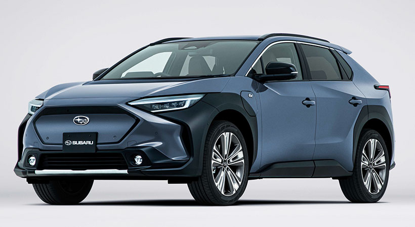 La Subaru Solterra 2023, desarrollada en conjunto con Toyota, es la primer crossover 100% eléctrica de la marca para el mercado. Foto: Subaru