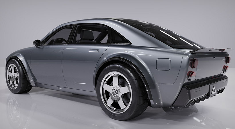 La parte trasera podrá recordar a un Datsun clásico, pero el diseño y materiales modernos lo diferencian. Foto: AMC