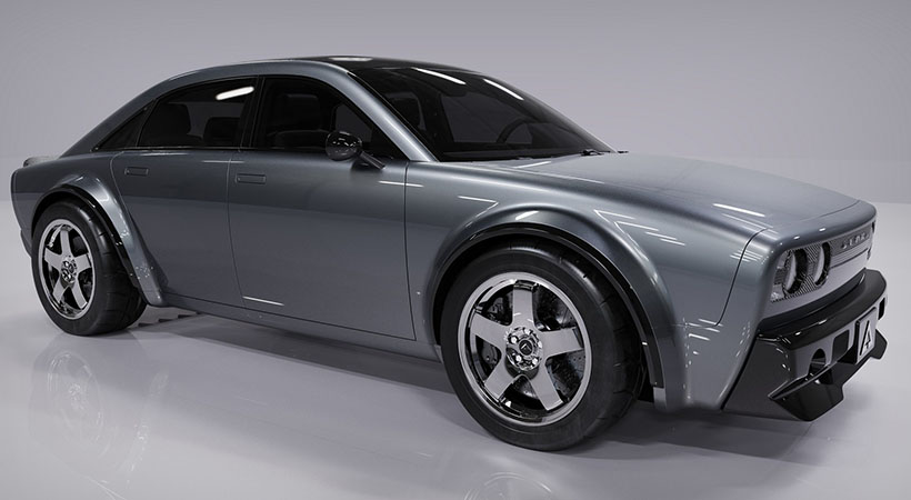 El sedán eléctrico Alpha Saga nos muestra un diseño diferente y prometedor, lo que nos tiene esperando que los productos de la compañía lleguen a la producción. Foto: AMC