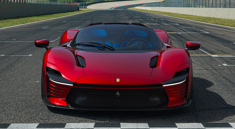 La aerodinámica y el diseño del Ferrari Daytona SP3 se centran en lograr la máxima eficiencia utilizando soluciones aerodinámicas pasivas. Foto: Ferrari