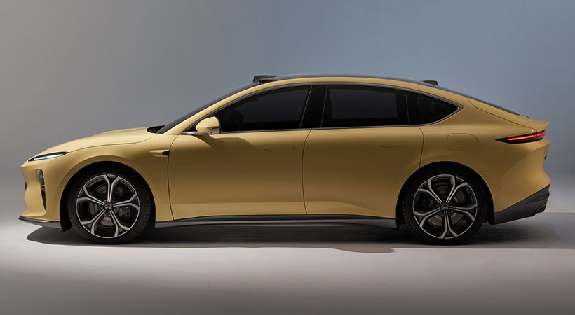 El ET5 cuenta con un rango eléctrico de  más de 620 millas (1000 km) con la de 150 kWh. Foto: NIO