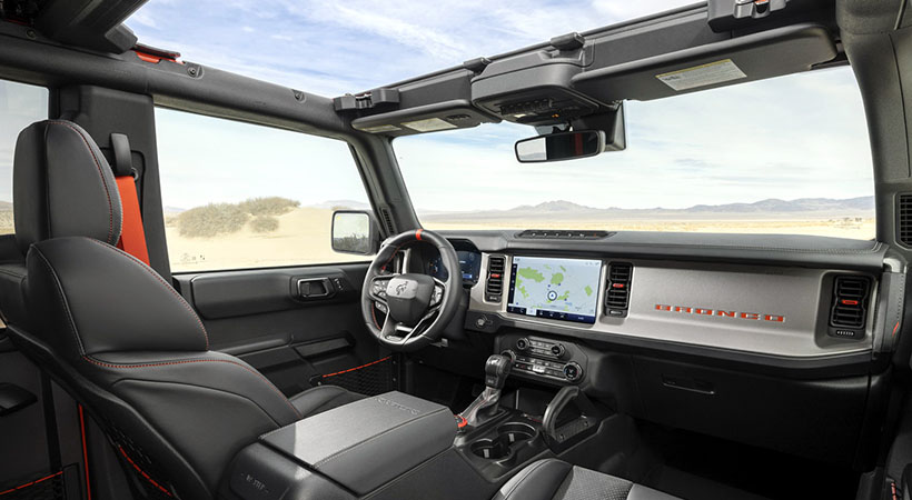 El interior está enfocado en la aventura y la comodidad. Foto: Ford
