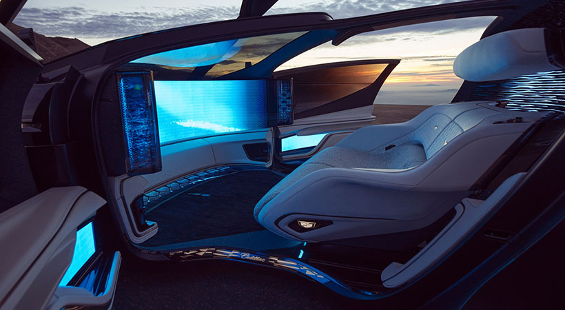 Al ver el interior es claro que el concepto autónomo quiere ofrecer la mayor comodidad posible. Foto: Cadillac
