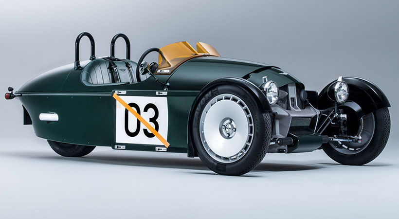 El nuevo Morgan Super 3 es el completamente modernizado (en todos aspectos) emblemático triciclo de la marca inglesa. Foto: Morgan