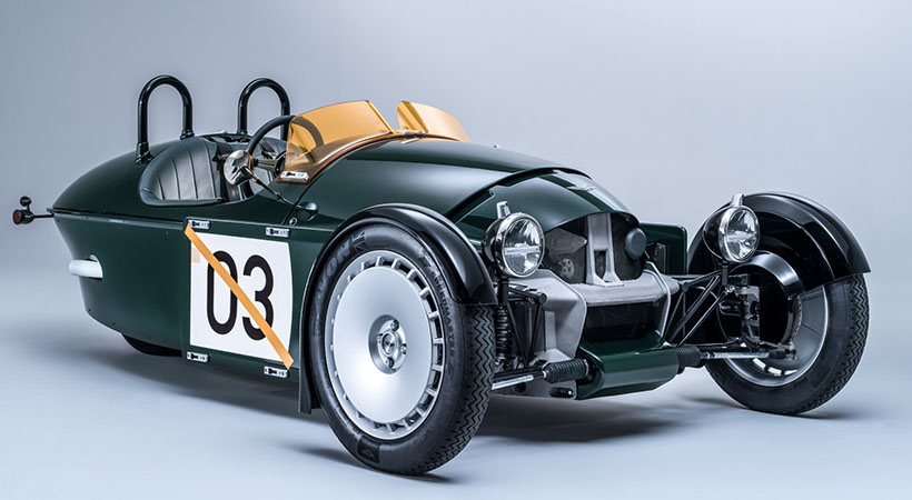 Con 118 hp y 110 lb/pie de torque, Morgan cita un tiempo de 0-62 mph de unos siete segundos y una velocidad máxima de 130 mph. Foto: Morgan