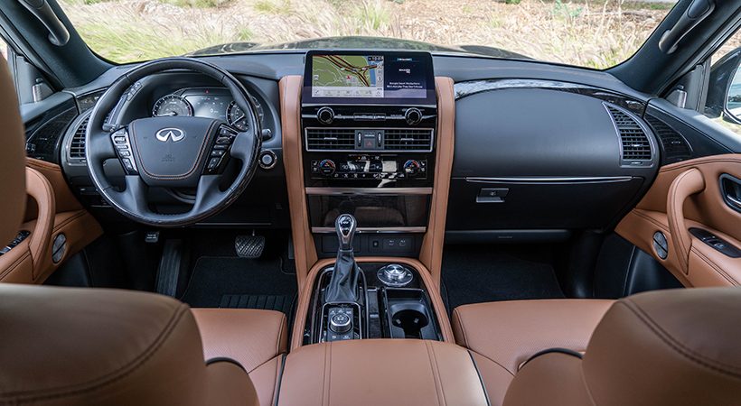 Infiniti QX80 Sensory 2023 llega al mercado con una pantalla táctil de 12.3 pulgadas. Foto: Nicholas Colt