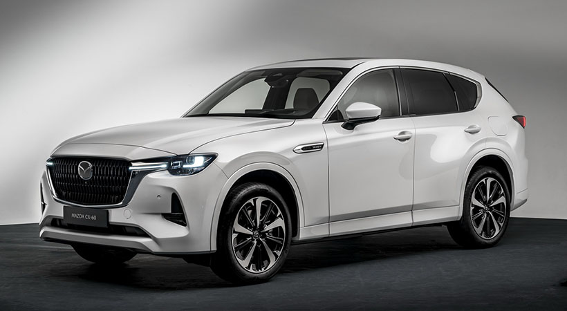 La nueva Mazda CX-60 además de ser el primer híbrido enchufable de la marca, es su auto más potente jamás construido. Foto: Mazda