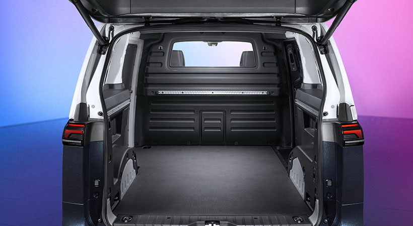 La versión de carga cuenta con hasta 3,700 litros de capacidad. Foto: Volkswagen