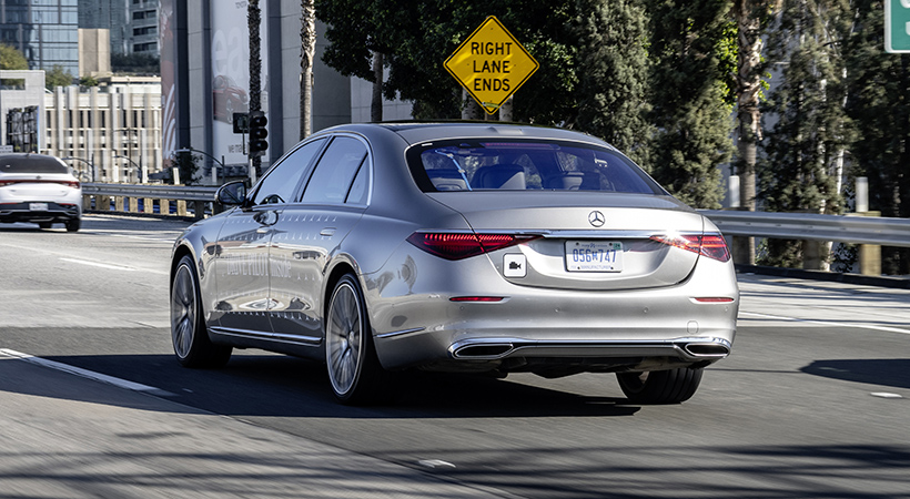 Demostración de la conducción autónoma de Mercedes-Benz en Los Ángeles. Foto: Mercedes-Benz