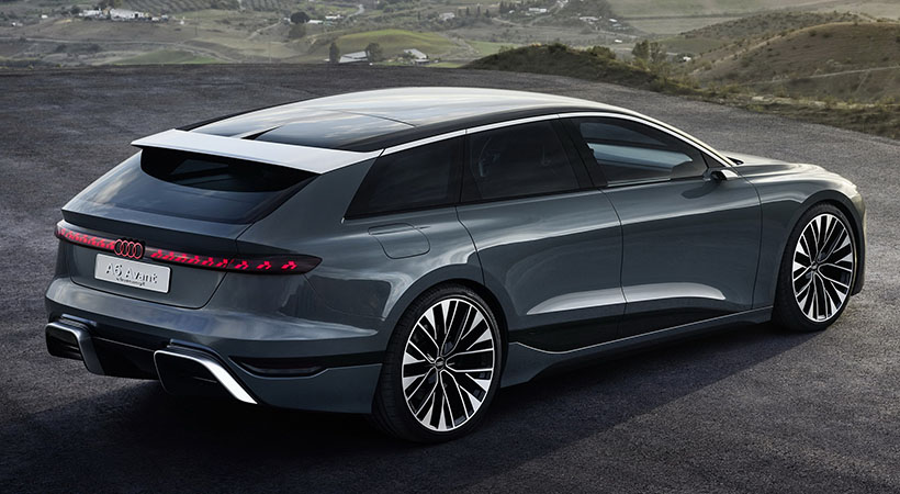 La luz OLED de la parte trasera es personalizable. Foto: Audi