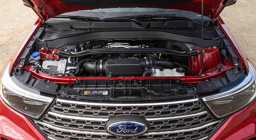 Mecánicamente la Explorer King Ranch 2021 equipa un motor EcoBoost V6 de 3.0 litros. Foto: Nicholas Colt
