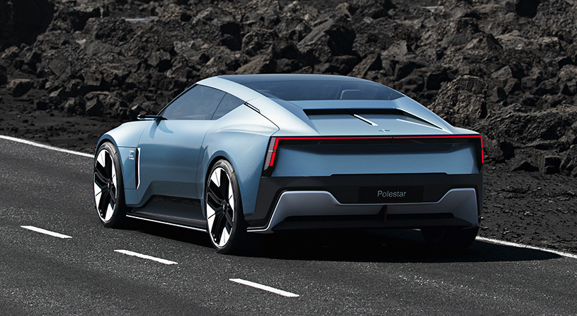 El techo de es este descapotable es retractil. Foto: Polestar