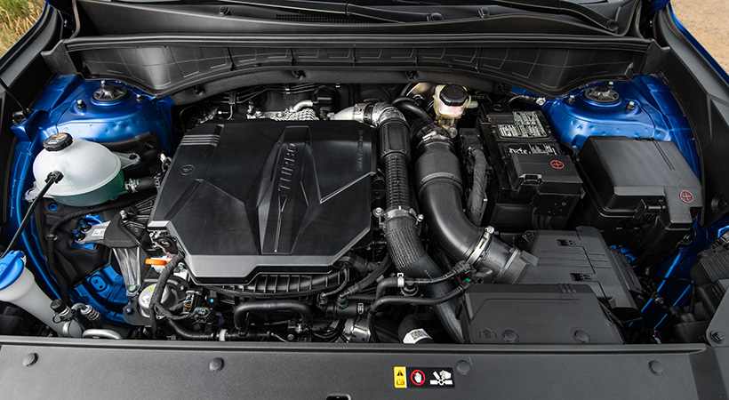 El KIA Sorento X-Line XS-Prestige 2022 se mueve gracias a un motor turbo de 2.5 litros que desarrolla 281 hp y 311 lb-pie de torque. Foto: KIA