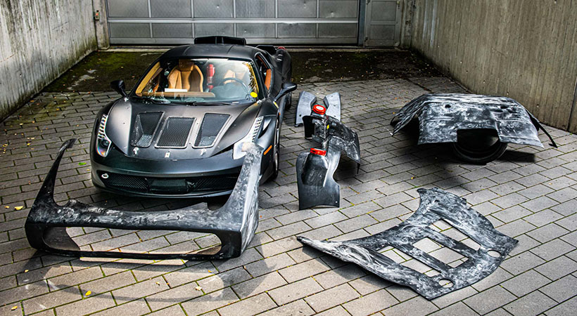 Las partes removibles se usan en parte para ocultar el auto de los fotógrafos espías. Foto: Ferrari