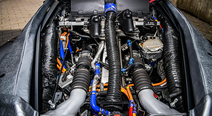 El V12 del prototipo no es la evolución final que equipa LaFerrari. Foto: RM Sotheby's