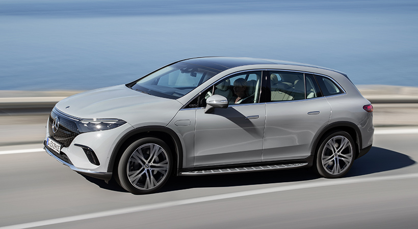 De serie, el Mercedes-Benz EQS SUV está disponible con dos filas de asientos para cinco pasajeros. Foto: Mercedes-Benz