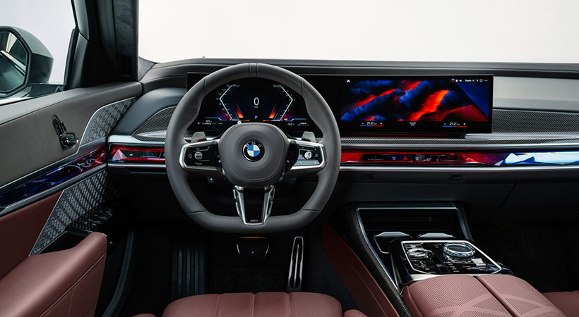 El BMW Serie 7 2023 incluye una gran cantidad de tecnología detrás de una polémica cara. Foto: BMW