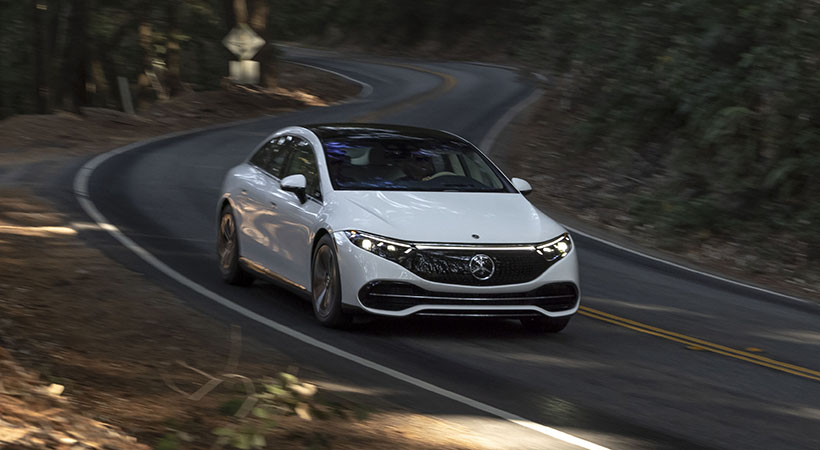 El Mercedes EQS 580 4Matic 2022 es un vehículo inteligente. . Foto: Mercedes-Benz