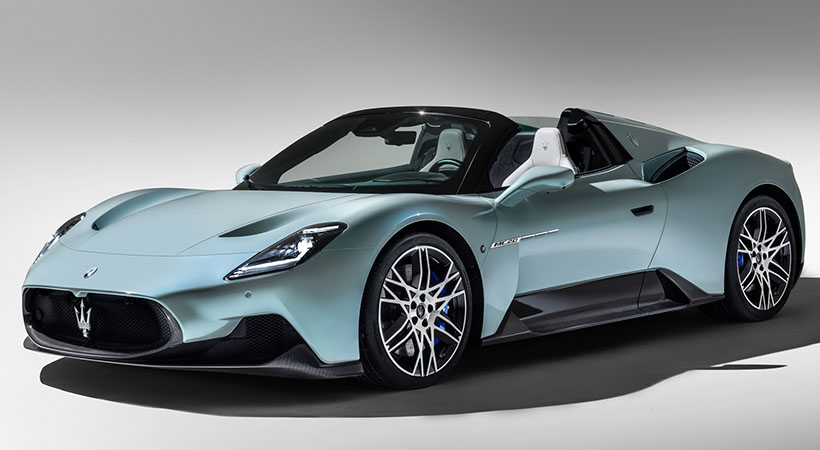 El Maserati MC20 Cielo es la versión descapotable del superdeportivo italiano que mezcla el estilo y deportividad. Foto: Maserati