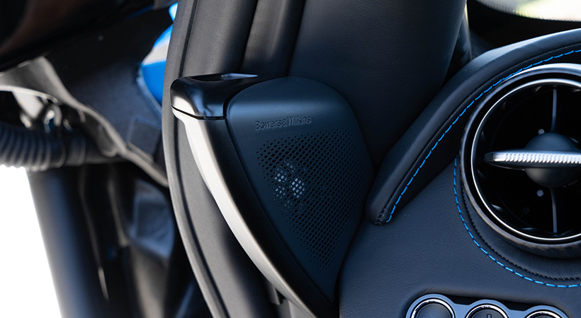 El auto cuenta con sistema de audio Bowers & Wilkins. Foto: Nicholas Colt