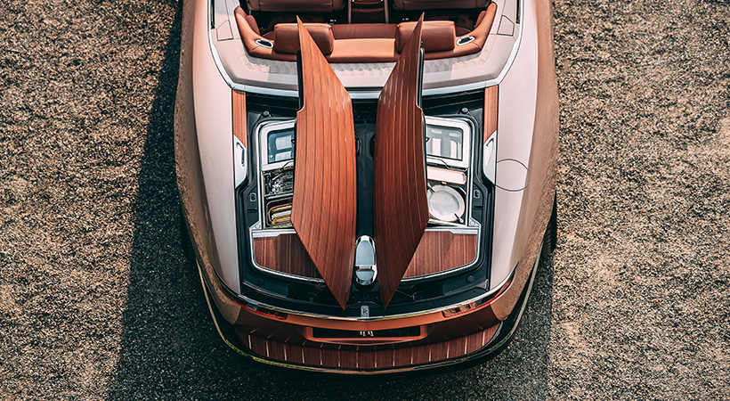 La parte posterior cuenta con todo lo necesario para un día de campo. Foto: Rolls-Royce