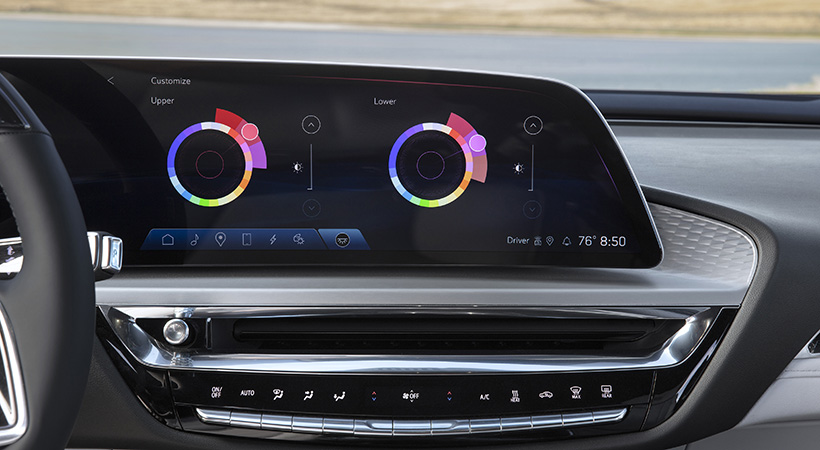 Cadillac Lyriq 2023 cuenta con la última generación de infotenimiento de la marca. Foto: Cadillac