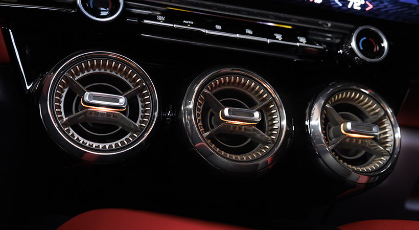 Las ventilaciones del sistema de climatización me recordaron a los autos de los años cincuenta. Foto: Chevrolet