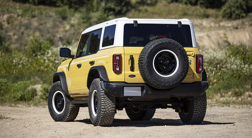 En el rendimiento no habrá sorpresas para los compradores. Ford construirá la Bronco Heritage Edition sobre la versión Big Bend. Foto: Ford