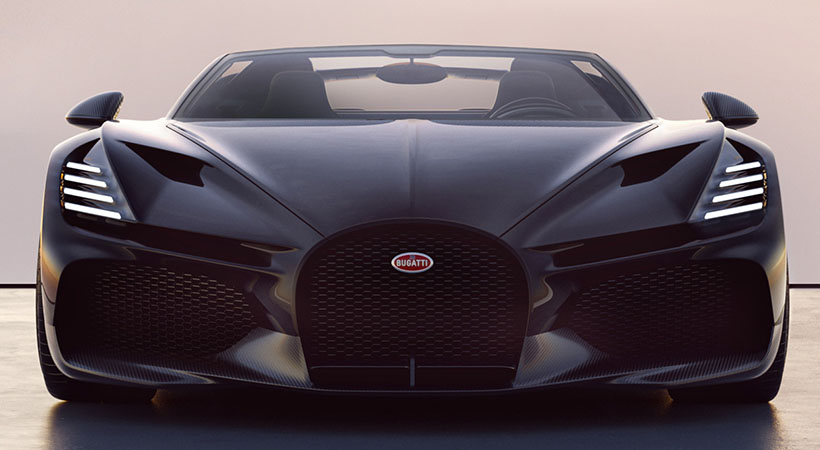 Bugatti ha indicado que pretende que el Mistral se convierta en el roadster más rápido del mundo. Foto: Bugatti