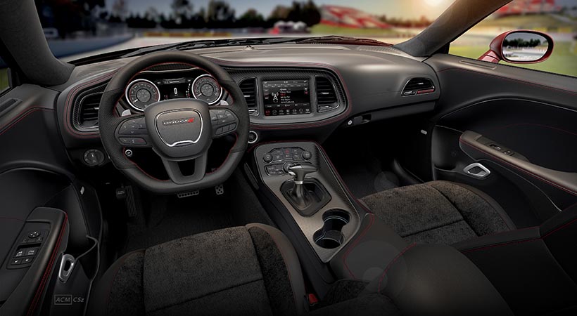 El interior cuenta con tapicería específica. Foto. Dodge